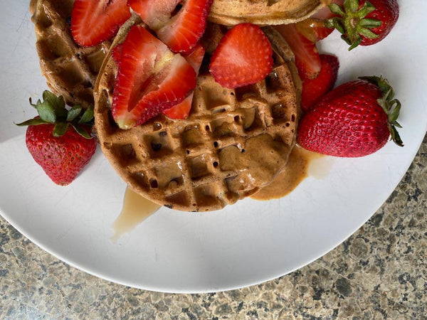 RECIPE: Vegan Peanut butter and Jelly High Protein Waffle