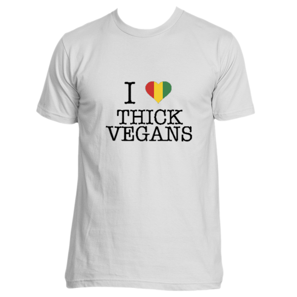 I Love Thick Vegans Unisex Crew Neck with Balanta Colors